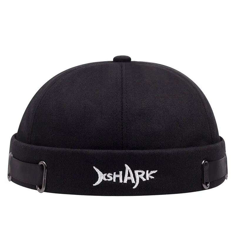 Elevate your urban style with this unisex streetwear beanie featuring a unique shark design embroidery.