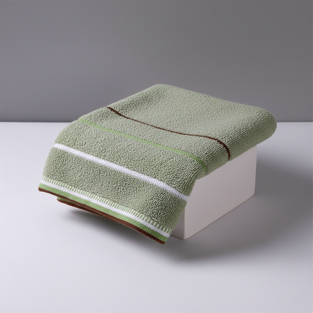 HarmoniousTowel striped terry towel set, durable home linen for bathrooms, soft and absorbent.