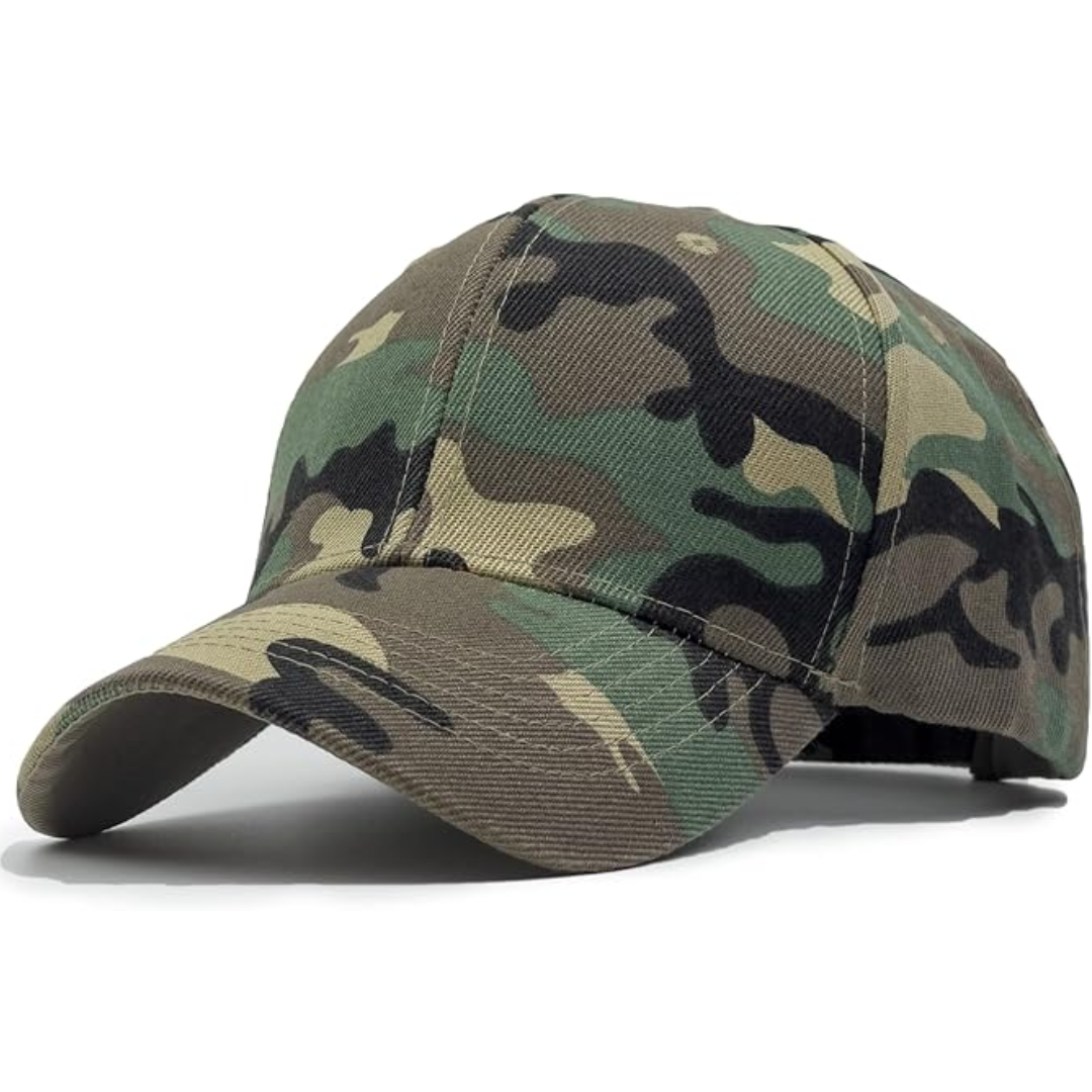 Baseball cap with an adjustable back, unisex design, providing a comfortable and secure fit for sports