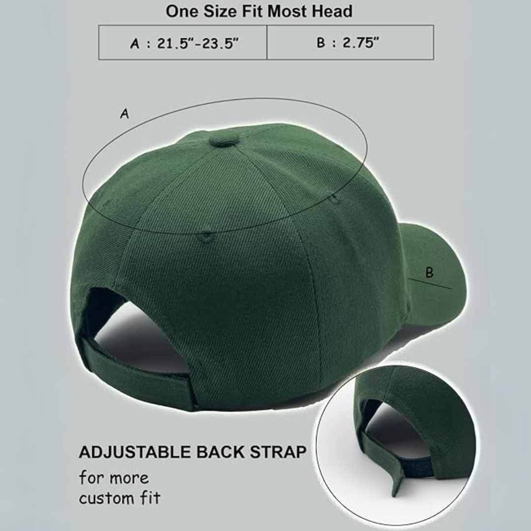 Red structured unisex baseball cap, durable and adjustable, perfect for adding a pop of color to outfits