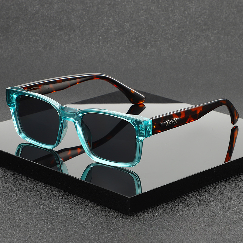Unisex stylish square frame sunglasses, modern fashion accessory with essential UV400 protection.