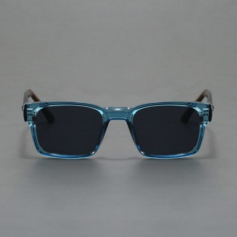 Retro square frame shades for men & women, offering anti-glare & UV protection.