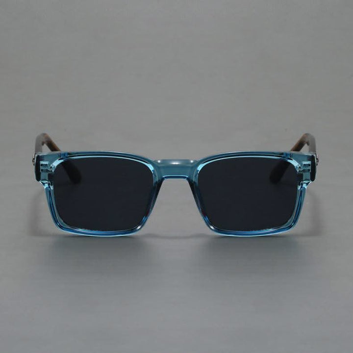 Retro square frame shades for men & women, offering anti-glare & UV protection.