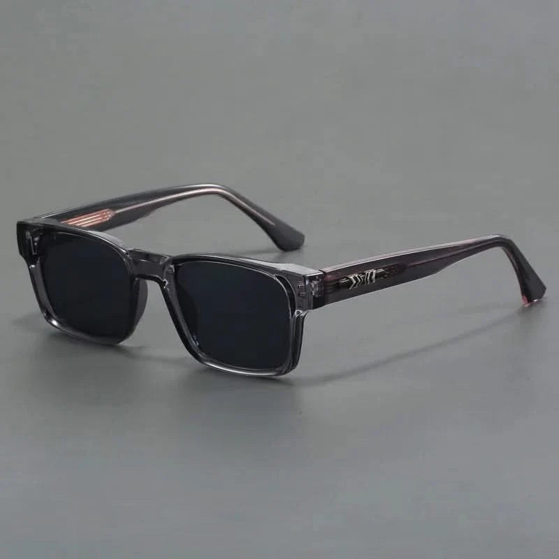 Polycarbonate unisex eyewear: stylish square sunglasses for sun protection.