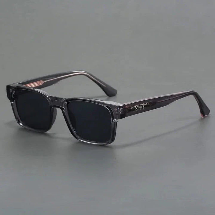Polycarbonate unisex eyewear: stylish square sunglasses for sun protection.