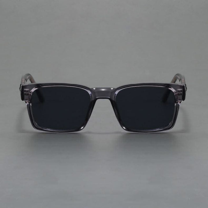 Fashionable square sunglasses with full UV protection, ideal for outdoor activities.