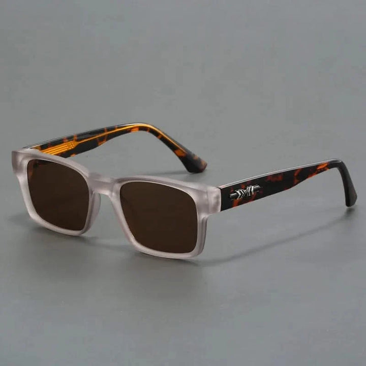 Outdoor eyewear: Unisex square frame sunglasses with excellent UV protection.