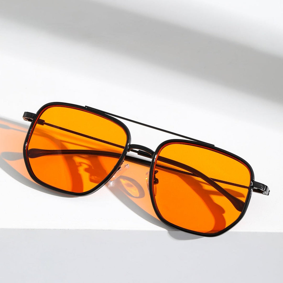 Durable lenses on these stylish unisex sunglasses providing full UV protection.