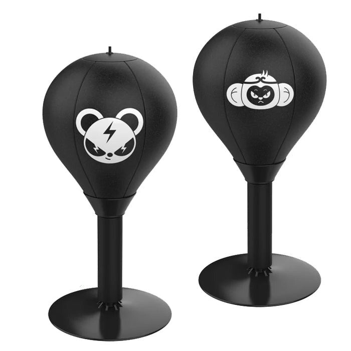Relieve stress & build strength using this portable suction cup boxing ball. Ideal for home gym fitness workouts.