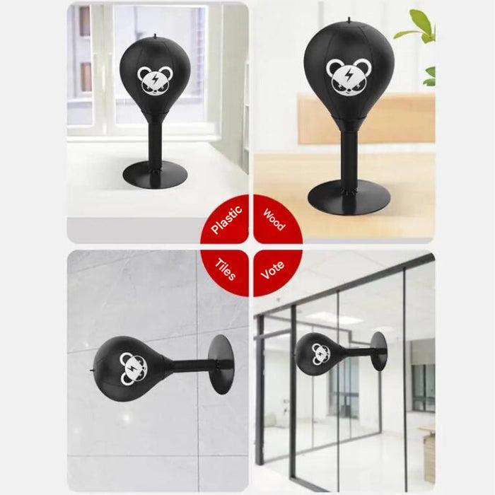 Dynamic unisex suction cup boxing ball for intense home gym exercise. Great for fitness workouts, reflex & strength.