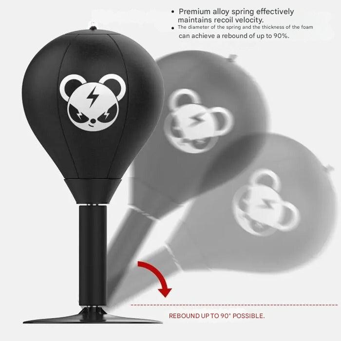 Unisex suction cup boxing ball for full-body fitness training. Enhance reflex, strength & relieve stress in home gym.