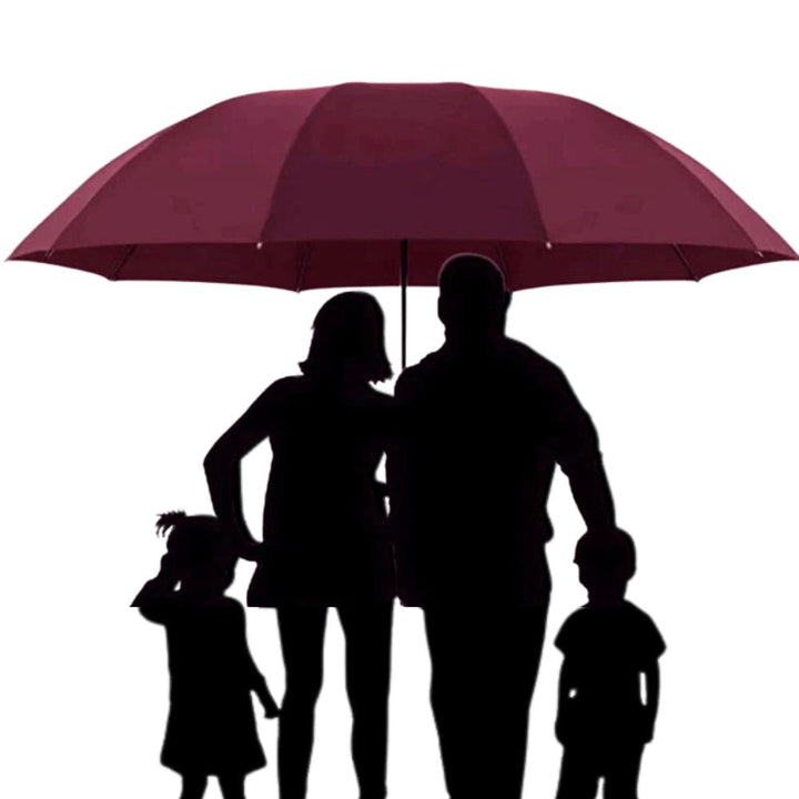 Premium super large windproof folding umbrella, unisex family rain gear for reliable outdoor weather protection.