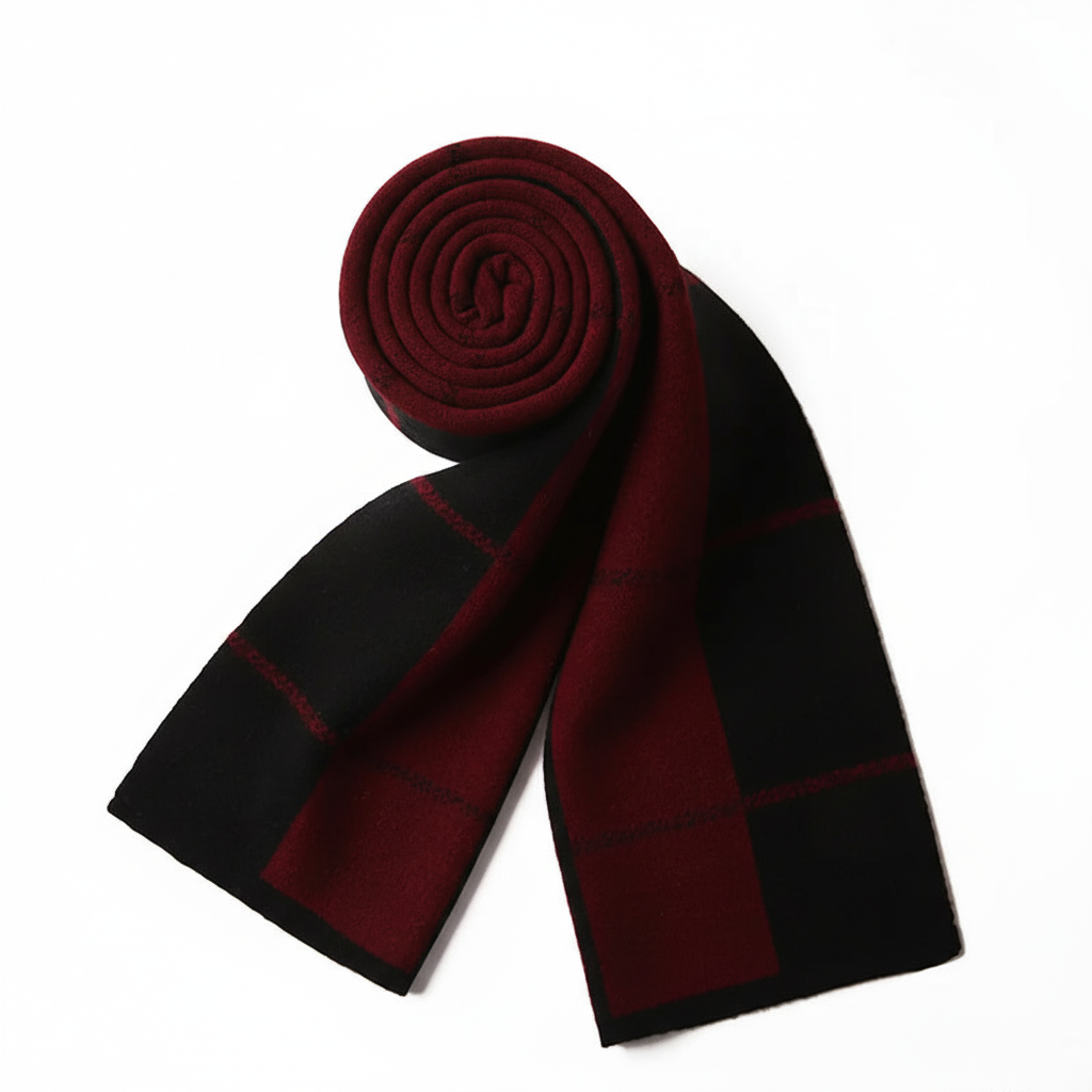 Elegant striped wool scarf, Superwarmer WoolLuxe, a must-have for winter fashion