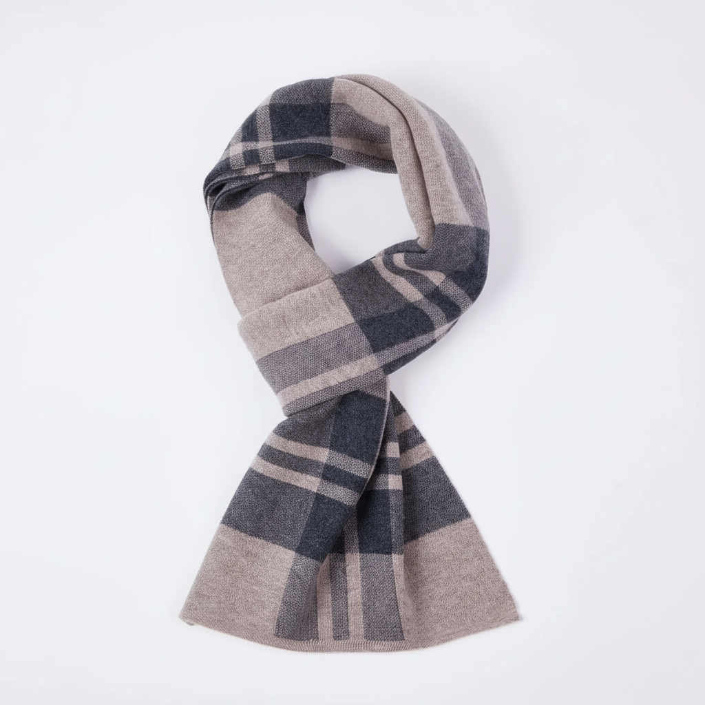Cozy and fashionable wool scarf, unisex warm winter accessory from WoolLuxe collection