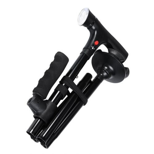 SureStep folding walking stick with LED light for improved mobility & stability. A reliable walking aid.