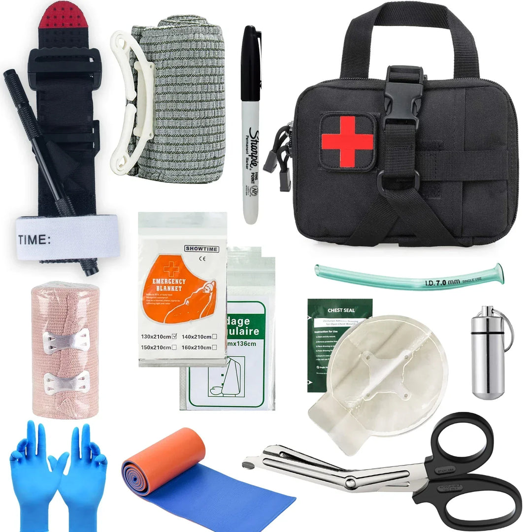 Complete EHBO-set: MedShield trauma first aid kit for emergency preparedness & lifesaving.