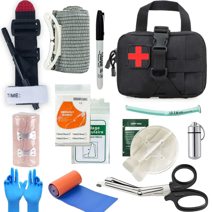 Complete EHBO-set: MedShield trauma first aid kit for emergency preparedness & lifesaving.