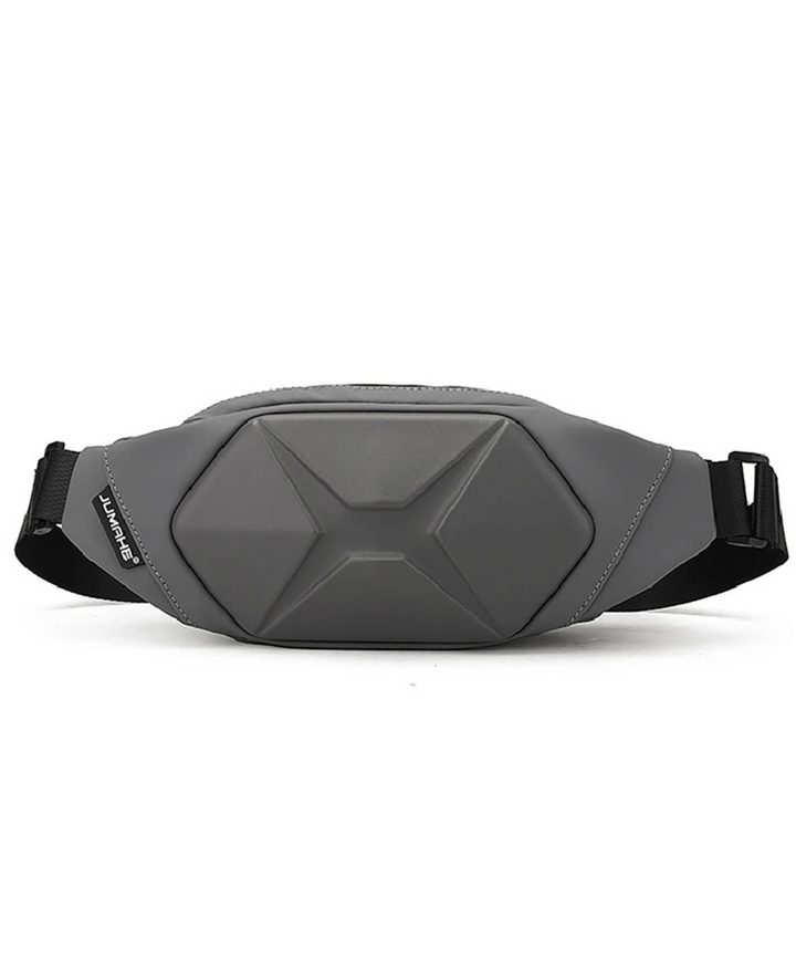 Durable hardshell tactical crossbody bag, unisex, water resistant & anti-theft.