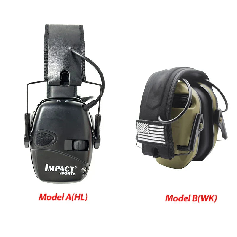 Tactical ear muffs with situational awareness for combat training, hunting & shooting safety.
