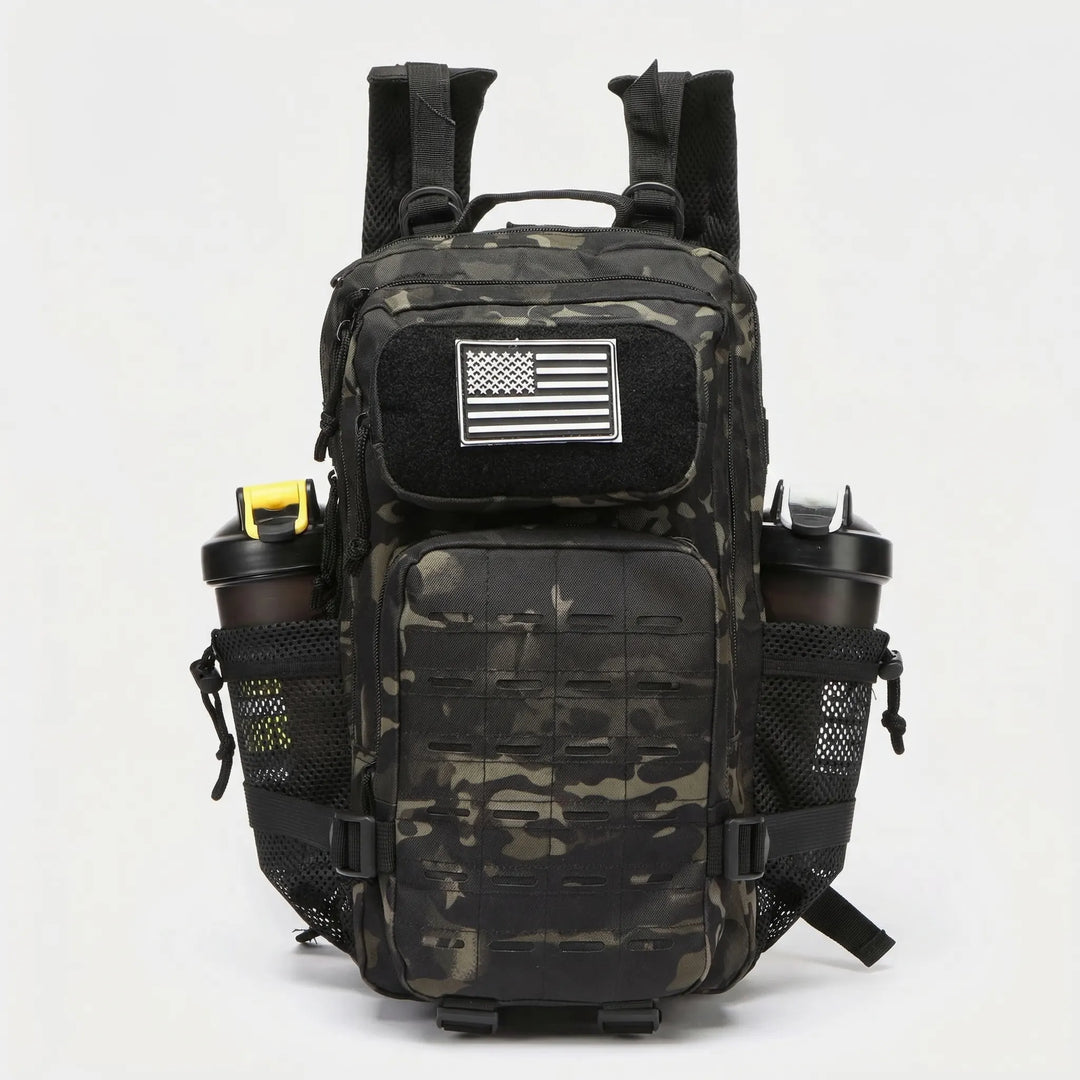 Versatile tactical MOLLE backpack, high-capacity & durable for all your outdoor and travel needs.
