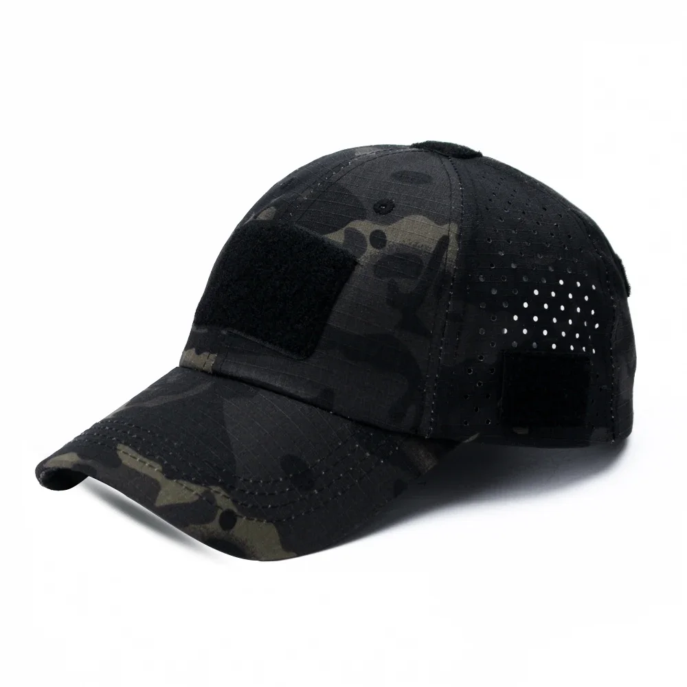 Stay protected with this durable ripstop tactical sporting cap featuring a convenient sunglasses slot for hiking.