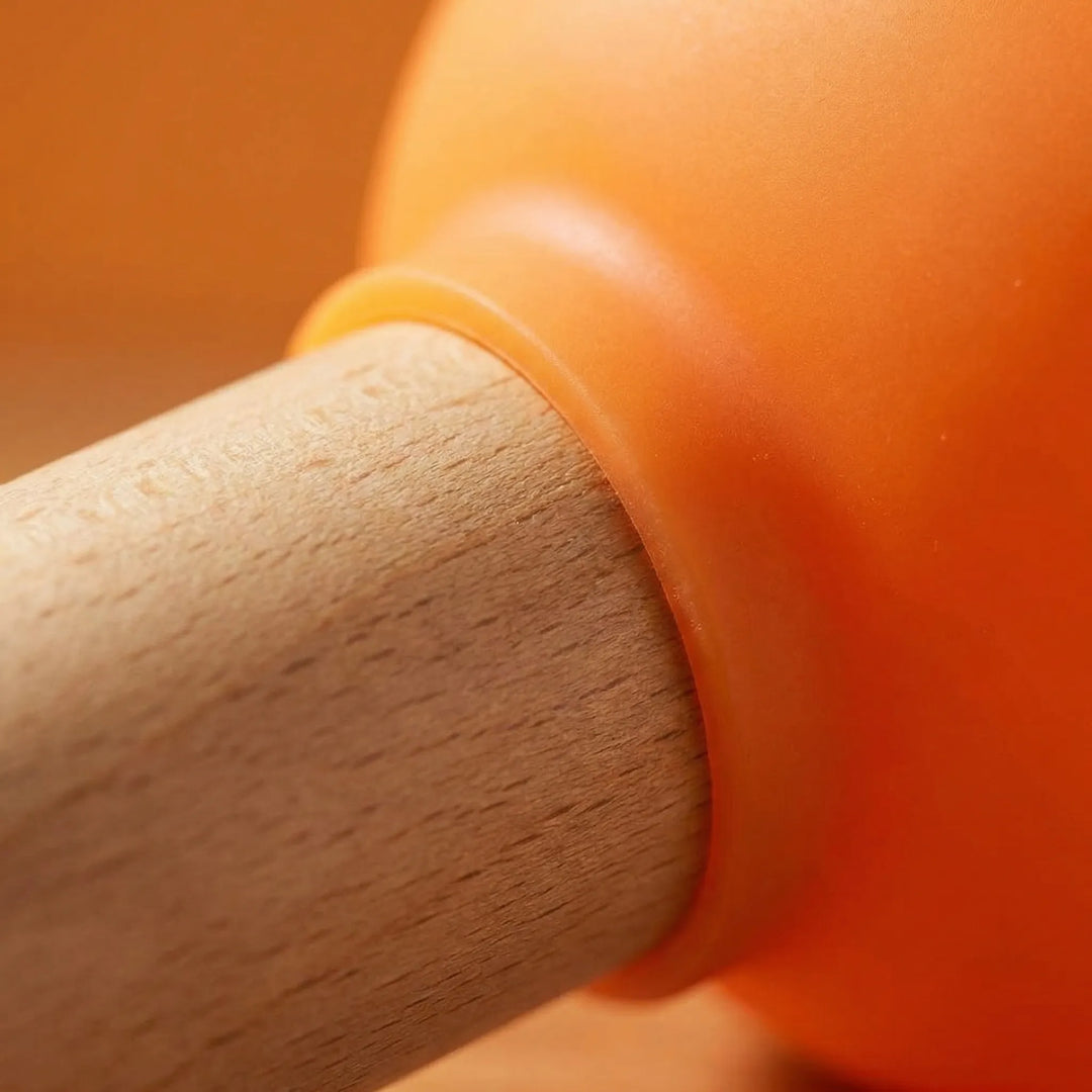 Modern LED lamp, plunger style, providing ambient light & stress relief for any home decor