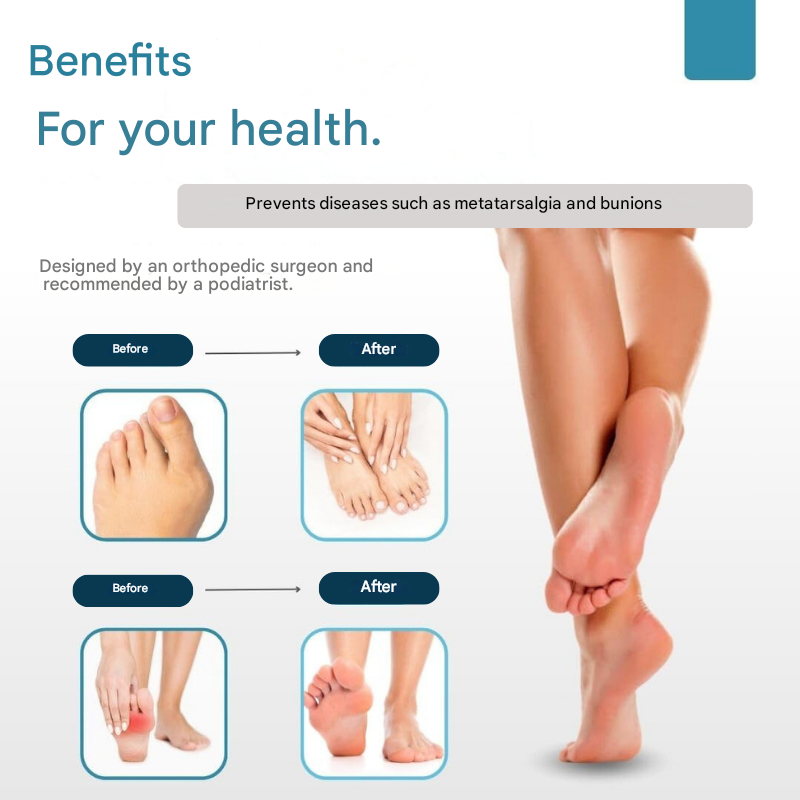 Unisex foot care toe spreaders with cushion pads, designed for comfortable daily wear and therapeutic alignment.
