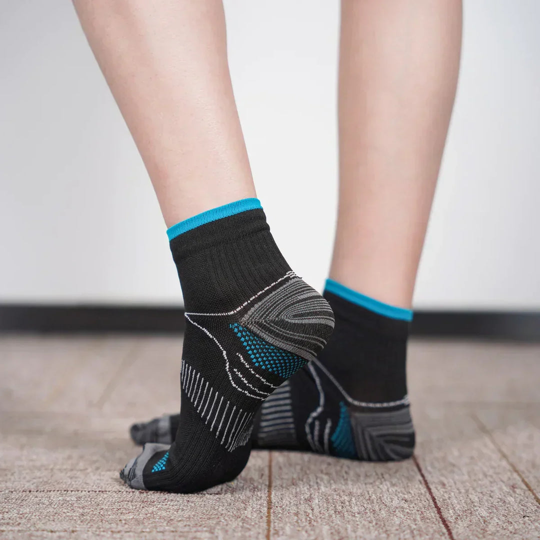 TheraSupport compression socks promoting better leg health & improved posture.