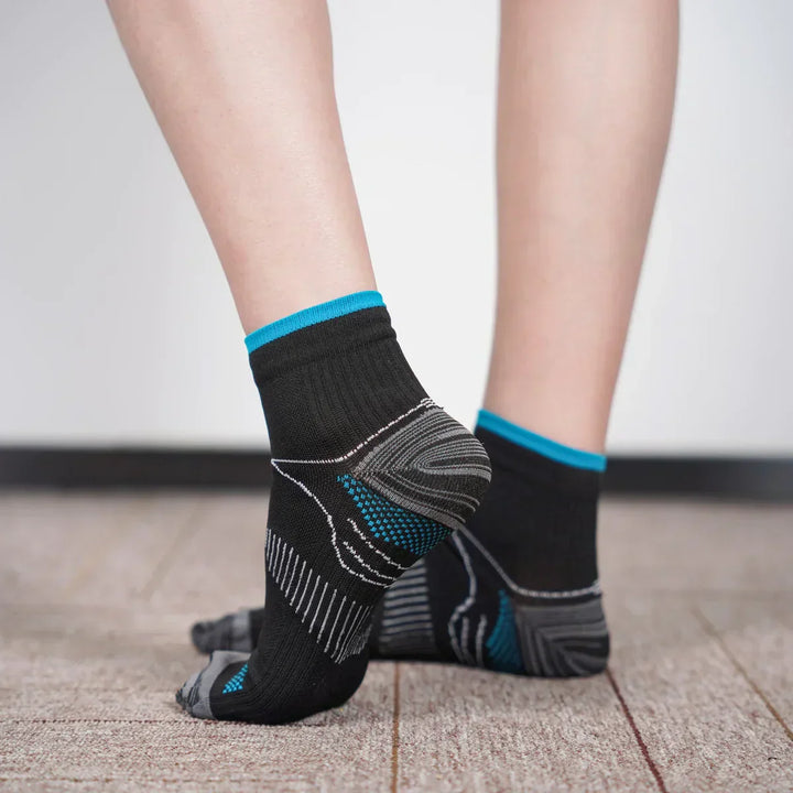 TheraSupport compression socks promoting better leg health & improved posture.
