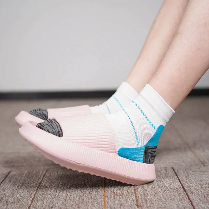 Unisex TheraSupport compression socks for foot pain relief & swelling reduction.