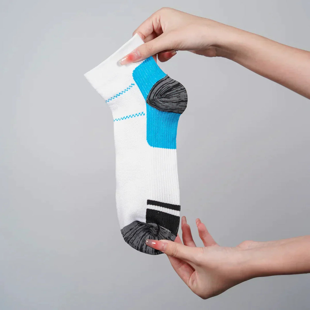 TheraSupport compression socks effectively reduce leg and ankle swelling & discomfort.
