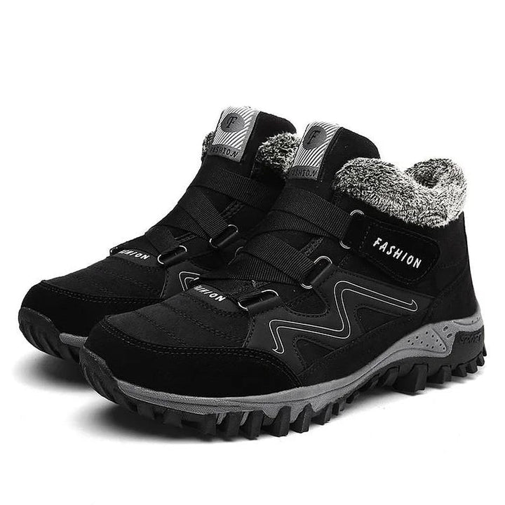 Warm outdoor hiking shoes with advanced thermal lining and a robust non-slip sole for winter conditions.