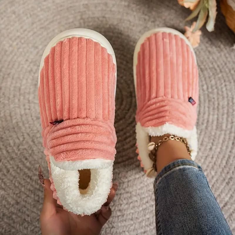 Get cozy with these unisex thermal house slippers. Warm, non-slip indoor footwear for ultimate winter comfort.
