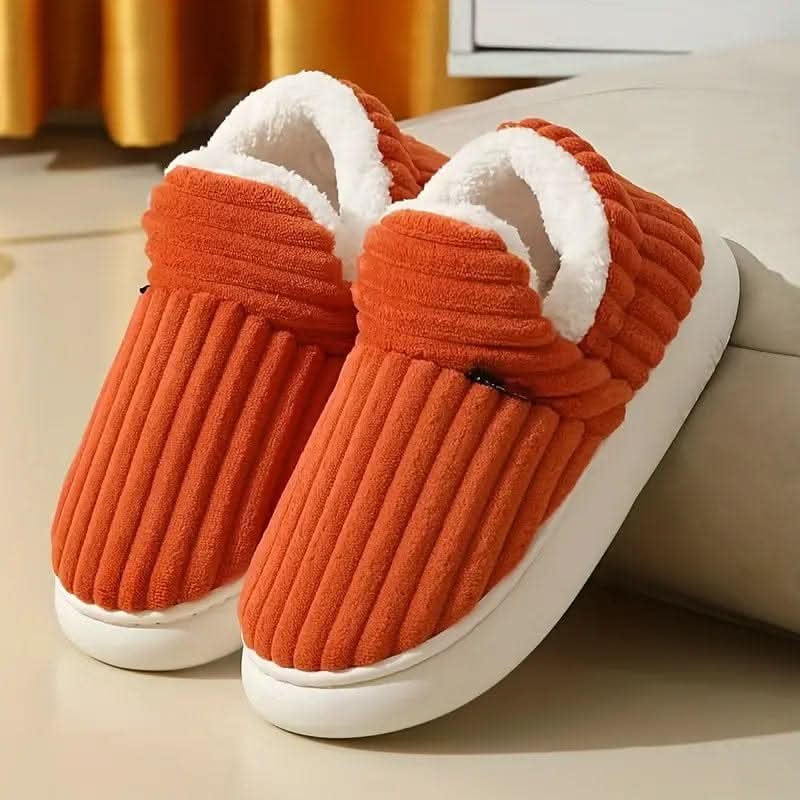 Premium thermal house slippers. Unisex comfort and warmth for all winter long. Non-slip indoor footwear.