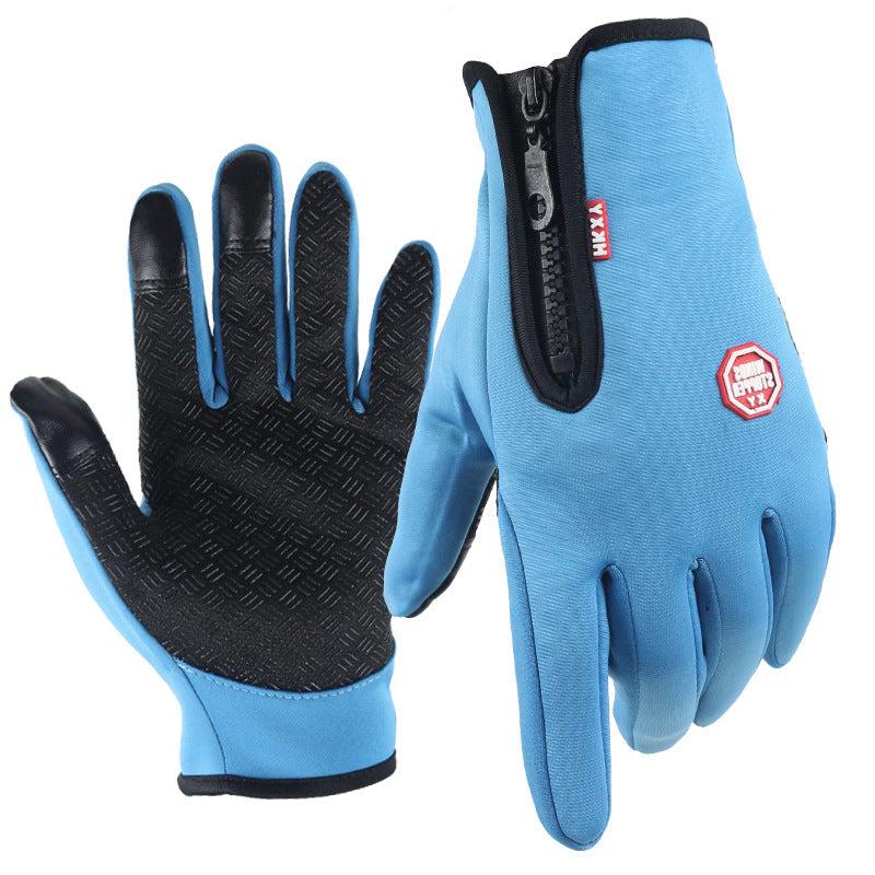 Ultra-thin thermal fleece gloves, touch screen compatible, designed for unisex winter outdoor use.