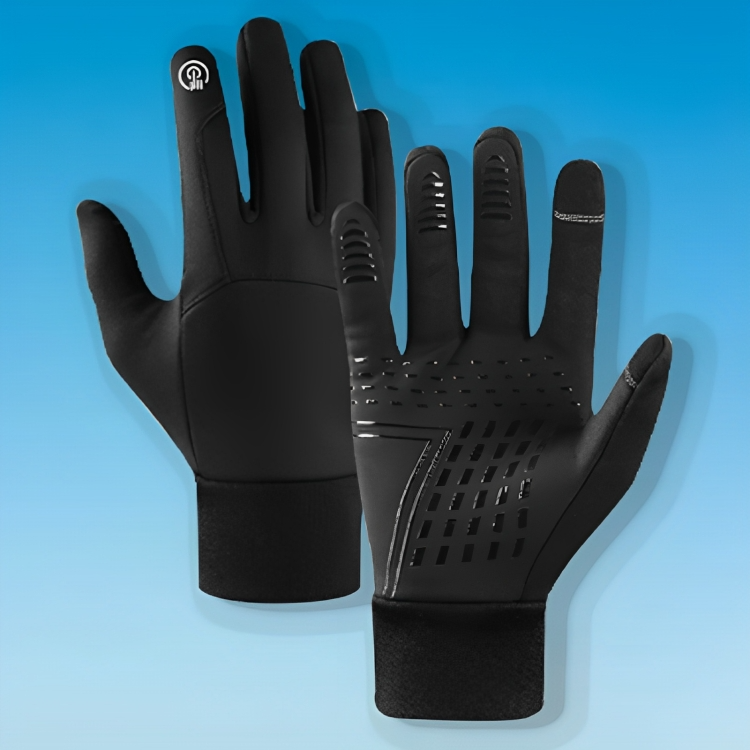 Unisex thermal touchscreen gloves for winter. Warm, waterproof, windproof fleece, ideal for outdoor cycling & sports.