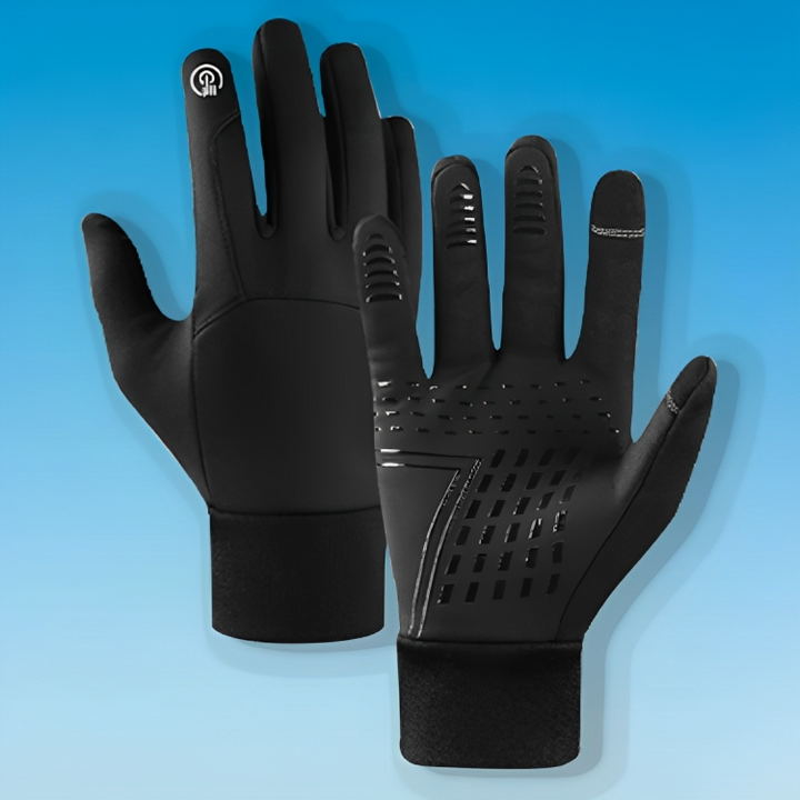 Unisex thermal touchscreen gloves for winter. Warm, waterproof, windproof fleece, ideal for outdoor cycling & sports.