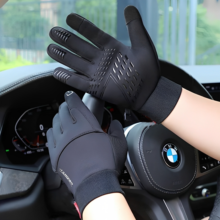 Fleece-lined thermal touchscreen gloves for men & women. Waterproof, windproof, perfect for cycling & winter sports.