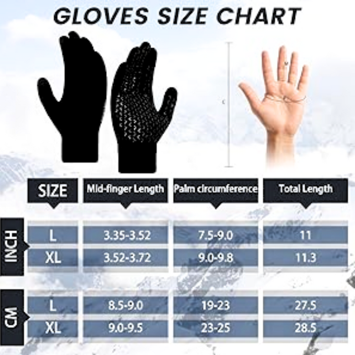 Essential unisex thermal touchscreen gloves for outdoor adventures, running, & cold weather protection.