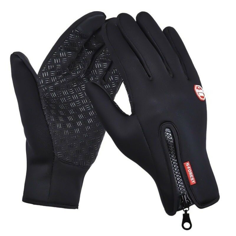 Men's thermal touchscreen winter gloves, ideal for outdoor work, driving, and sports.