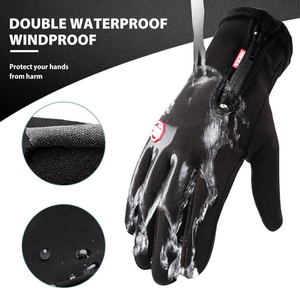 Lightweight thermal cycling & running gloves with touchscreen for winter sports.
