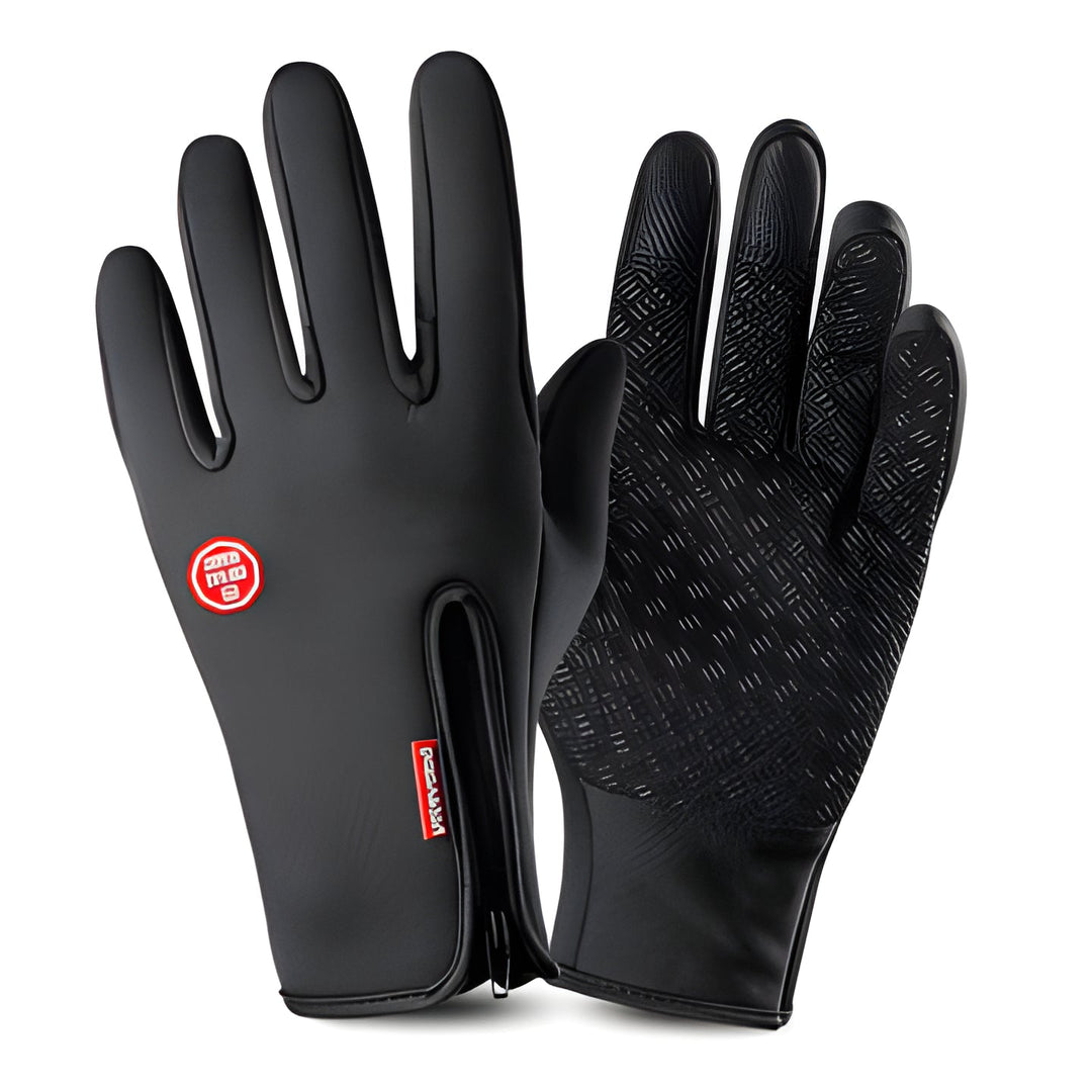 Fleece-lined thermal winter gloves, touchscreen feature, perfect for unisex activewear in cold weather.