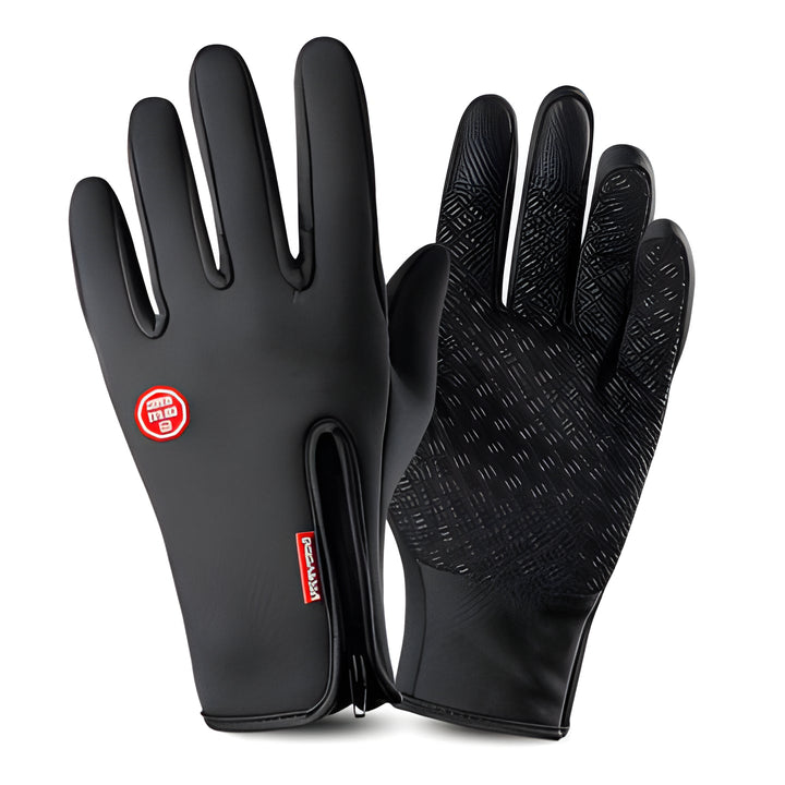 Fleece-lined thermal winter gloves, touchscreen feature, perfect for unisex activewear in cold weather.