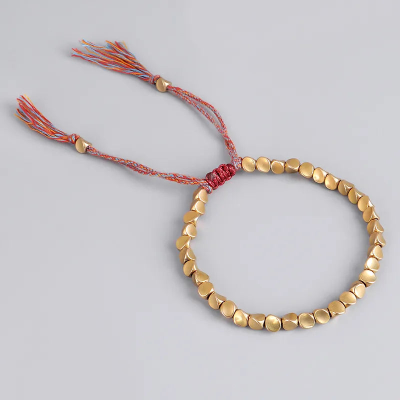 Authentic Tibetan Buddhist Harmony bracelet. Spiritual unisex jewelry with natural stone, perfect for peace & meditation.