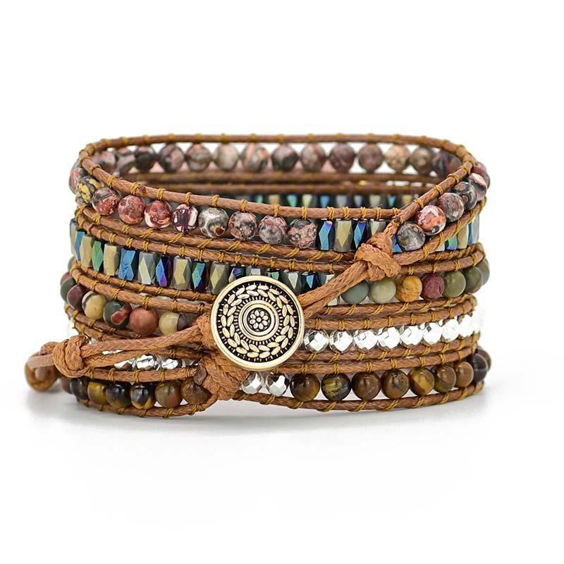 Stylish Tiger Eye Apple Watch strap, a healing crystal band for spiritual well-being.