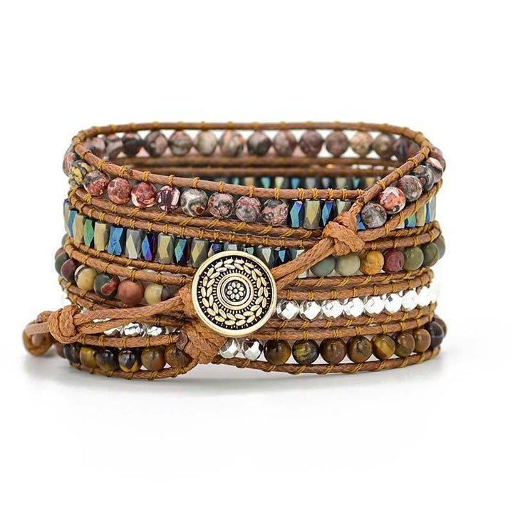 Stylish Tiger Eye Apple Watch strap, a healing crystal band for spiritual well-being.
