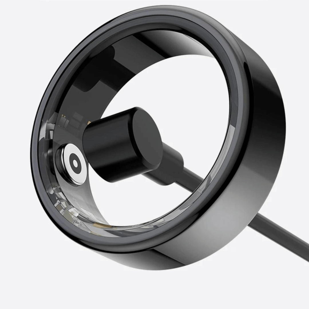 Titanium smart ring for easy 24/7 heart rate, sleep, & activity tracking. Enhance your wellness.