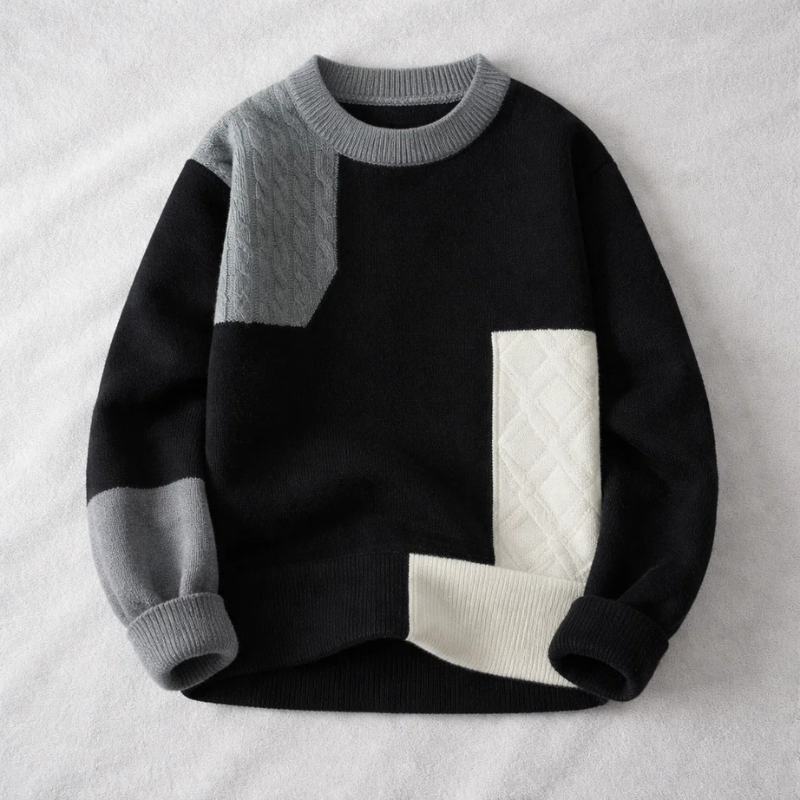 Comfortable & warm Toronto unisex knitted sweater. Ideal textured knit for stylish winter fashion & cozy fall essentials.