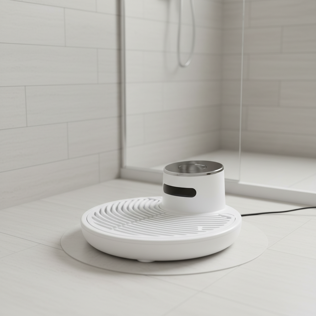 Unisex Touchless Ionized Air Body Dryer, ShowerGust plastic, for home spa drying solution in bathroom
