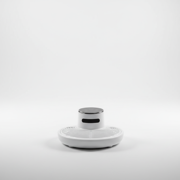 ShowerGustionized air body dryer in white plastic, touchless personal care drying for modern bathrooms